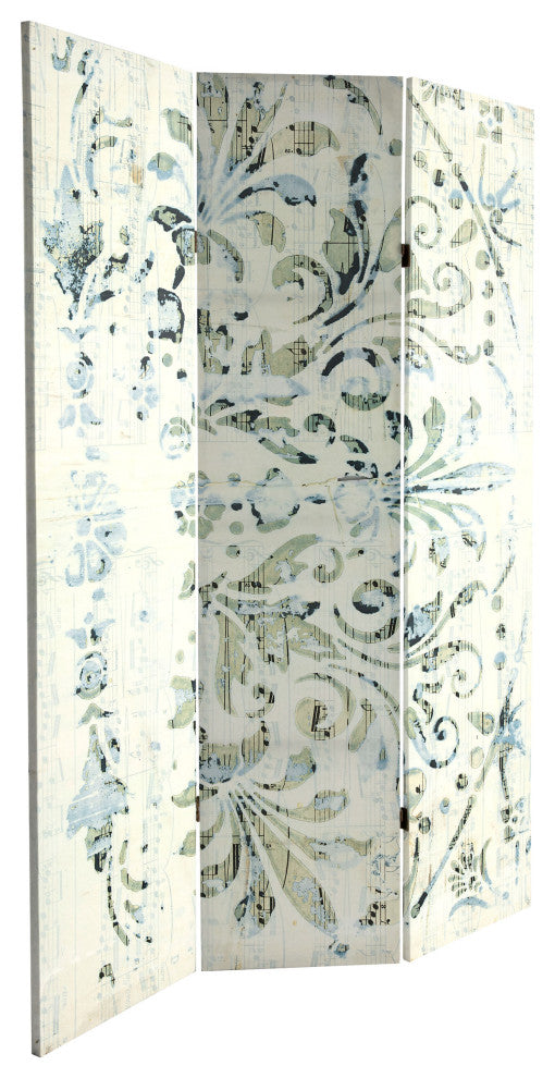 6' Tall Alabaster Muse Canvas Room Divider