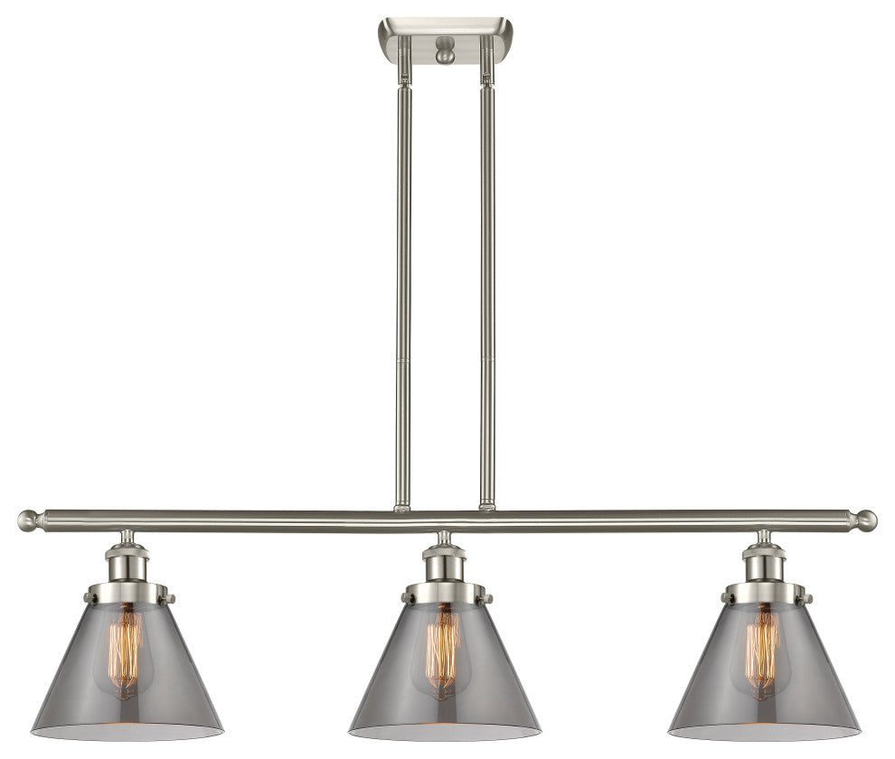 Innovations 916-3I-SN-G43-L-LED 3-Light Island Light, Brushed Satin Nickel