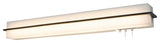 Apex 50" LED Overbed Wall Light, Espresso, Jute Shade