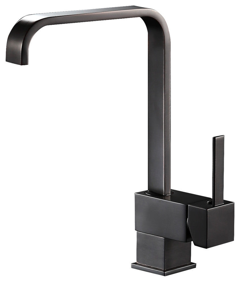 ANZZI Sabre Single-Handle Standard Kitchen Faucet, Brushed Nickel, Oil Rubbed Bronze