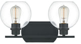 Quoizel PRUC8617MBK Two Light Bath, Matte Black Finish
