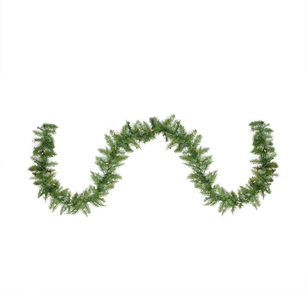 Northern Pine Garland 260 Tips 50 Lights, 9'x10", Clear Lights