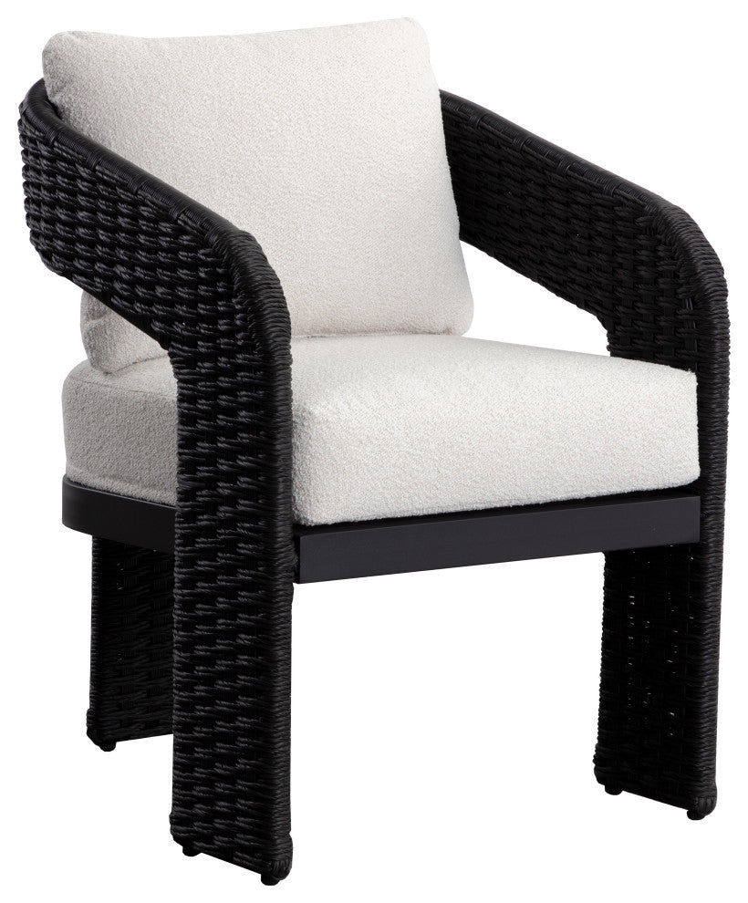 Pylos Dining Armchair, Black, Louis Cream