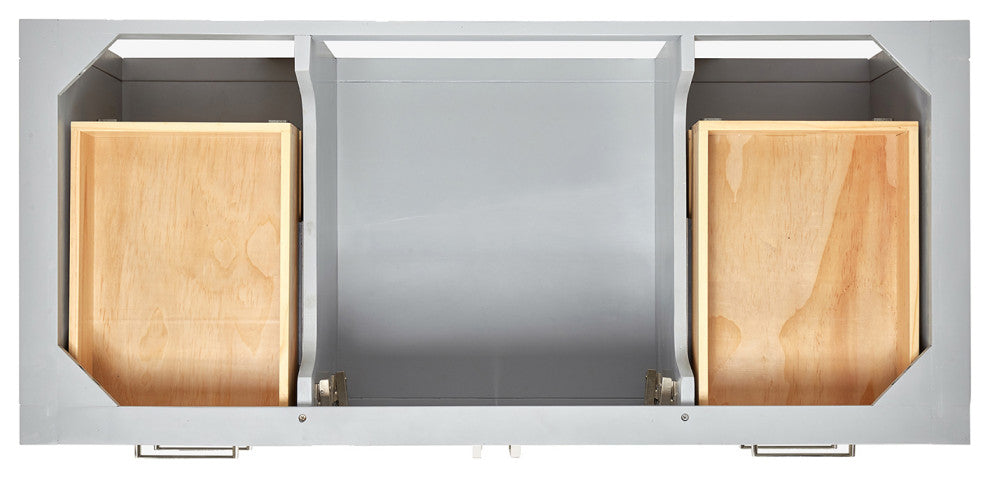 Ariel Magnolia 48" Single Rectangle Sink Vanity, Carrara Quartz, Gray