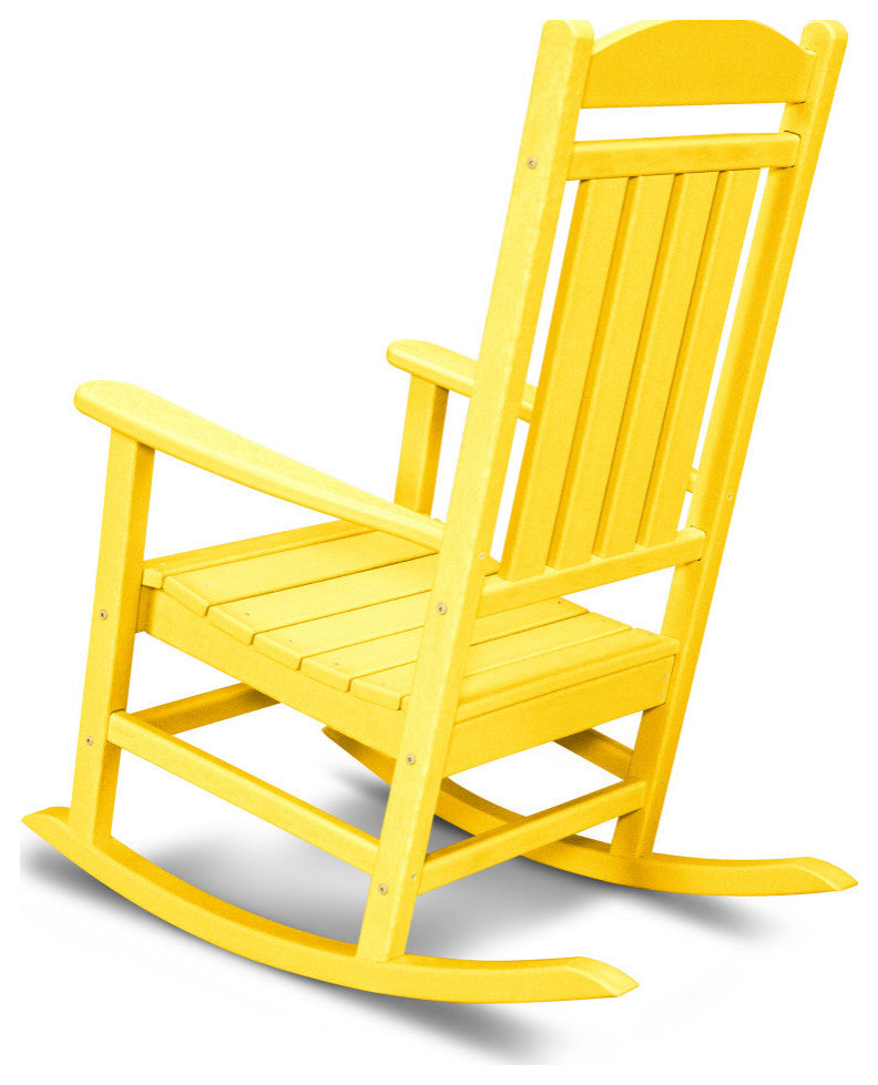 POLYWOOD Presidential Rocking Chair, Lemon
