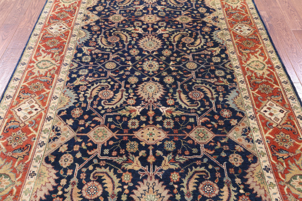 6' 1" X 8' 10" Heriz Serapi Handmade Wool Rug - Q16009