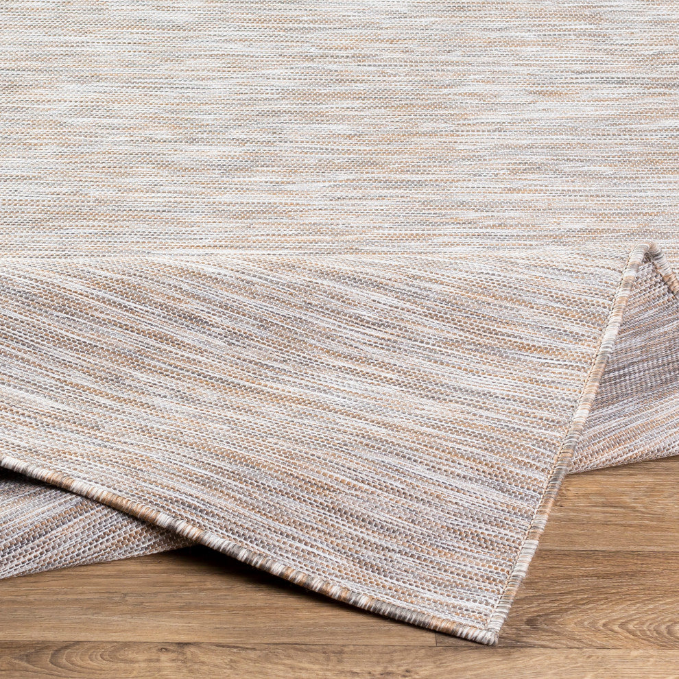 Surya Pasadena PSA-2301 6'7"x9' Rug, Camel/Medium Gray/Light Gray
