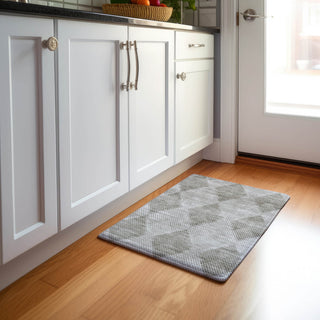Premium Machine Washable Mayfield AMF539 Gray 1'8" x 2'6" Rug