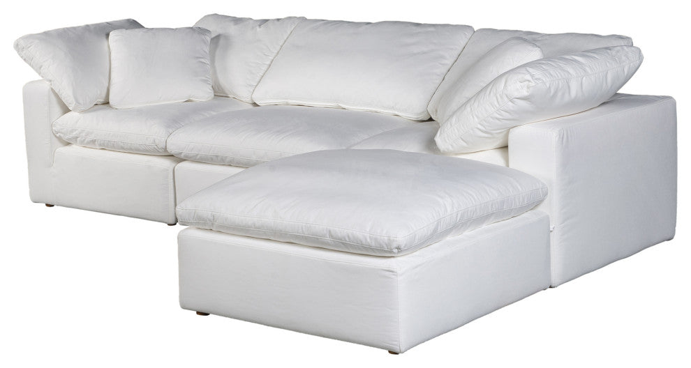 Terra Condo Lounge Modular Sectional Livesmart Fabric Cream