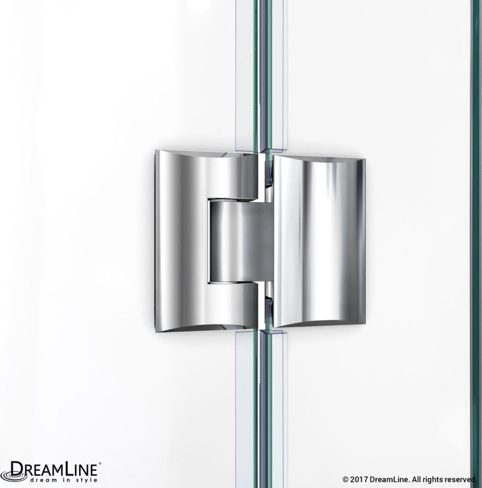 DreamLine Unidoor-X 59.5-60" Hinged Shower Door, Chrome
