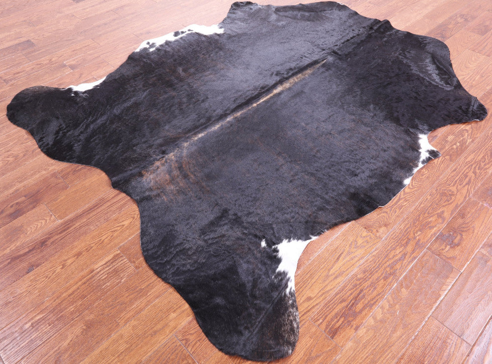 Organic Natural Hair-On Cowhide Area Rug 6' 11" X 6' 1" C1471