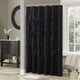 Madison Park Laurel Tufted Semi-Sheer Shower Curtain, Black