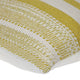 Parkland Collection Transitional Striped Yellow Square 18" x 18" Pillow