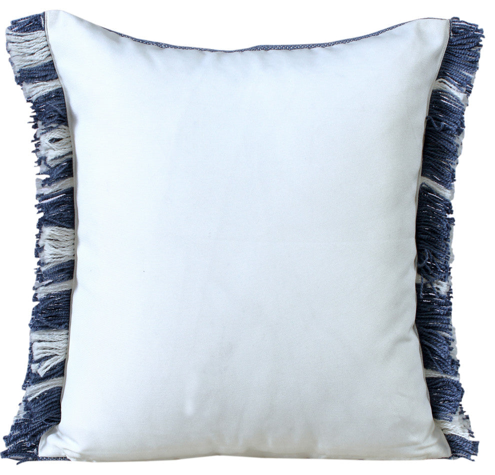 Dash Geometric Indoor Outdoor Throw Pillow, Navy Blue