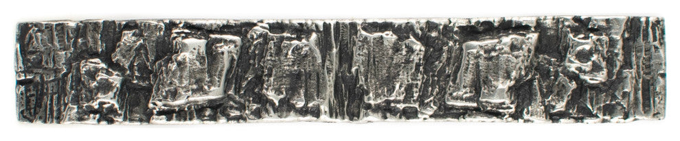 Bark 6" Pewter Cabinet Hardware Pull, Polished Pewter
