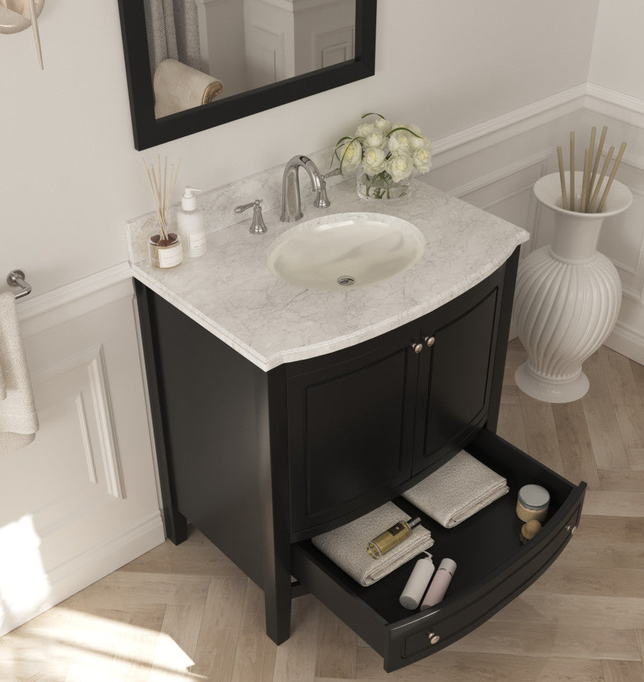 Estella Single Vanity, Espresso, 32"