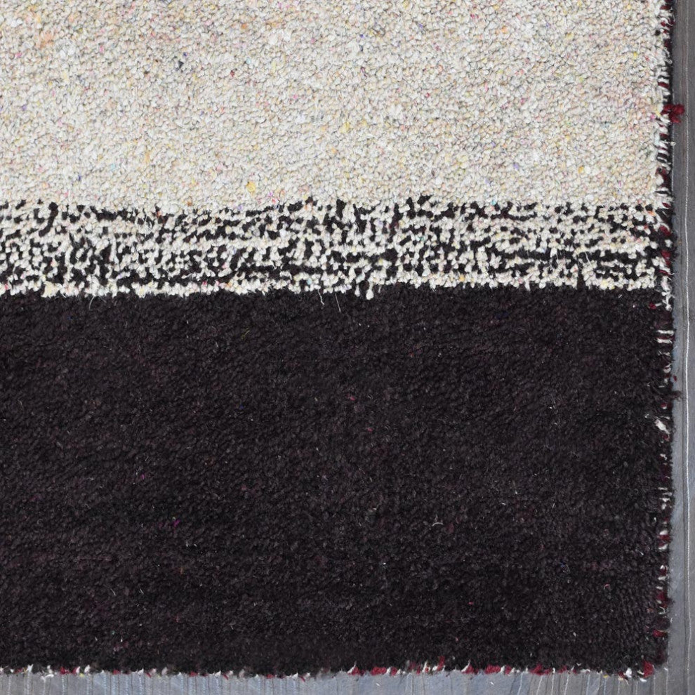 HAND KNOTTED LOOM SILK ECO-FRIENDLY RUG-10'x13',Rectangle,Brown Beige,Contempora