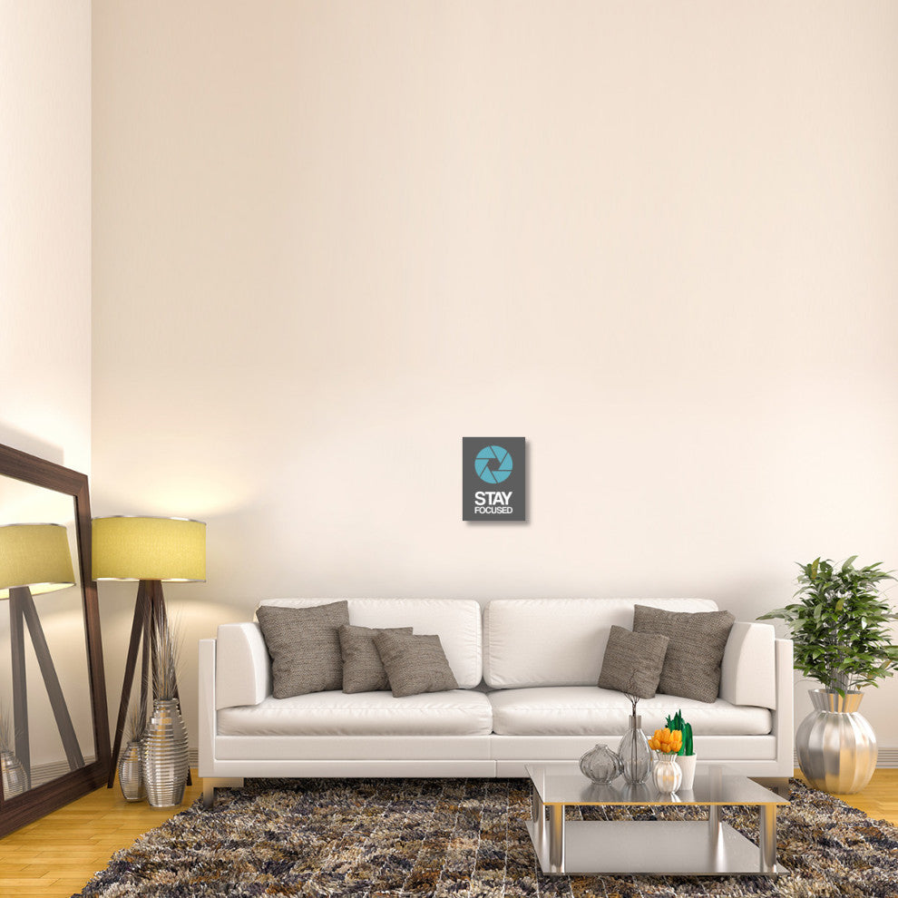 "Stay Focused Circle Poster 4" Fine Art Print