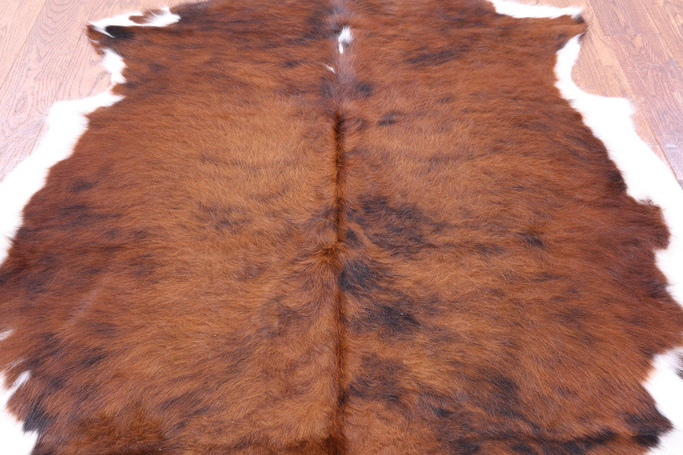 Organic Natural Hair-On Cowhide Area Rug 5' 10" X 5' 1" C1732