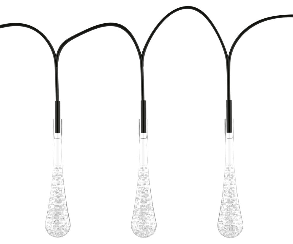 Pure Garden 8 Mode Solar LED String Lights, Cool White