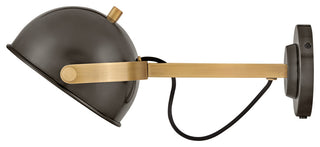 Hinkley Spence Medium Adjustable Single Light Sconce, Black Oxide