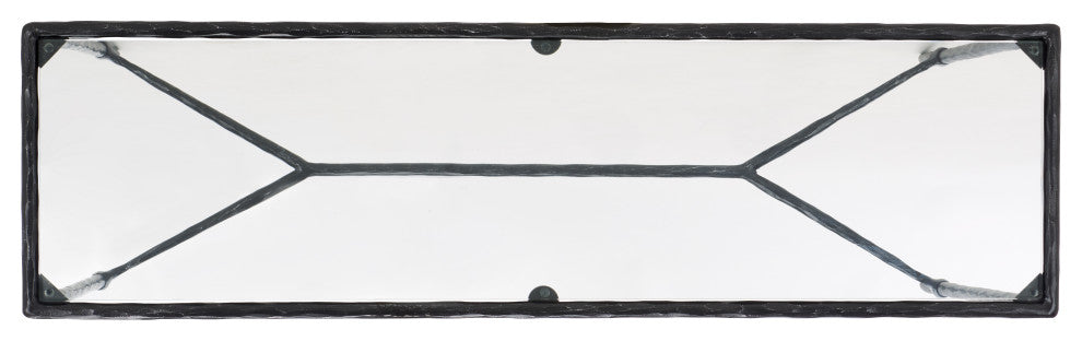 Safavieh Couture Isabellina Metal Console Table, Black / Clear