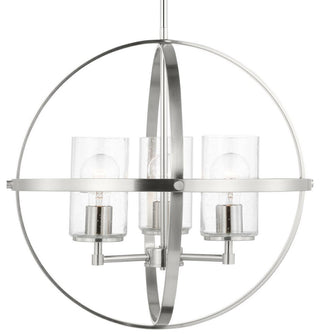 Generation Lighting 3124673 Alturas 3 Light 19"W Outdoor Pillar - Brushed