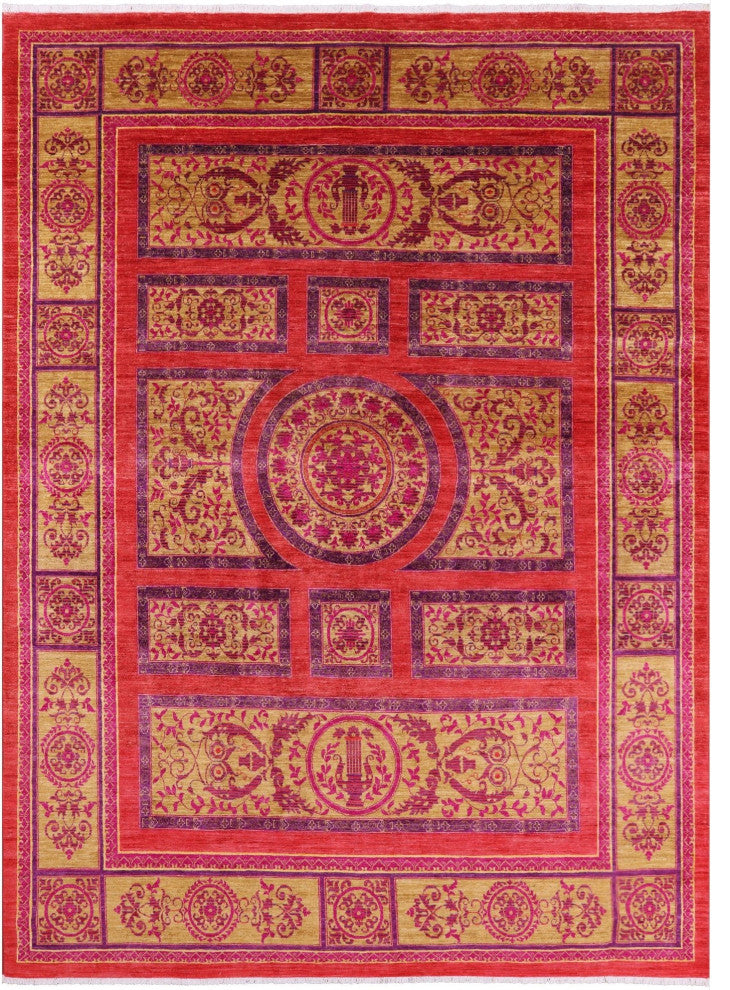 William Morris Hand-Knotted Wool Rug 8' 10" X 11' 10" Q6449