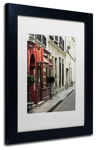 'Parisian Antiques' Matted Framed Canvas Art by Preston