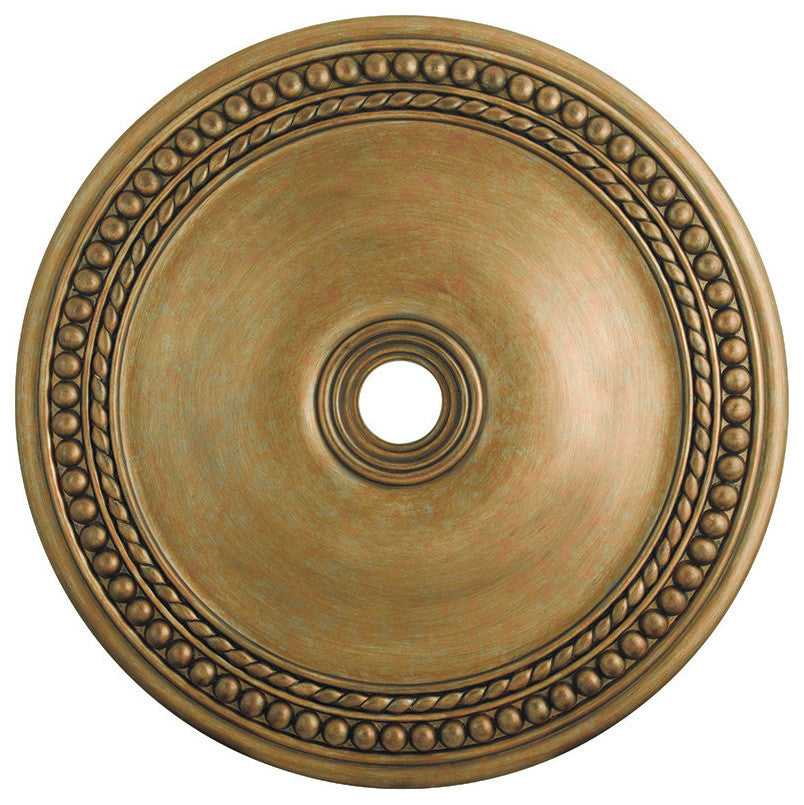 Wingate Ceiling Medallion, Hand-Painted Antique Gold Leaf