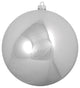 Shiny UV Resistant Christmas Ornament, Silver Splendor, 4"