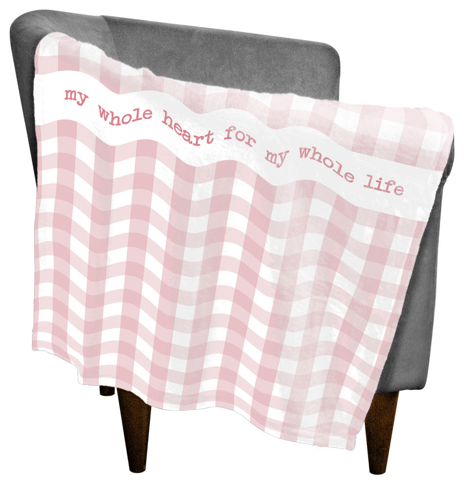 Pink Buffalo Check 30x40 Coral Fleece Blanket