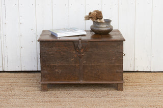 Antique Indo-Portuguese Painted Trunk