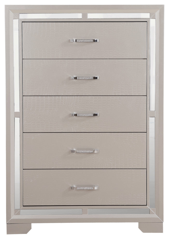 Alana Chest, Silver Champagne