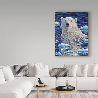 Jeff Tift 'Polar Bear Painting' Canvas Art, 19"x14"