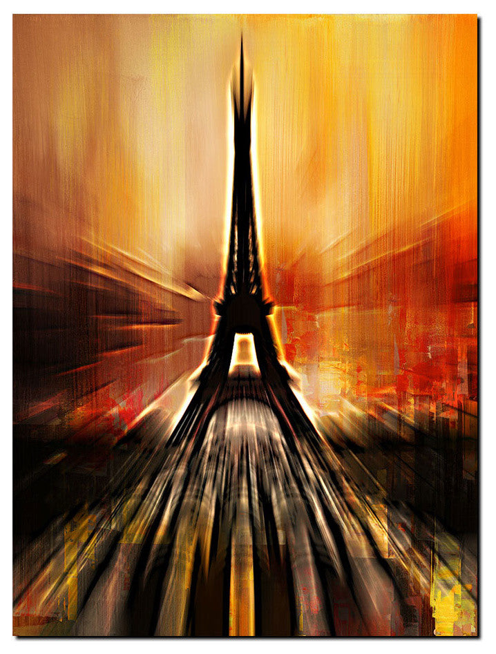 Paris Abstract Canvas Wall Art