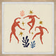 "Human and Plants Interact" Framed Painting Print, 24x24