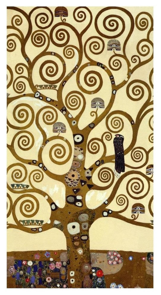 "The Stoclet Frieze (center)" Digital Paper Print by Gustav Klimt, 26"x50"