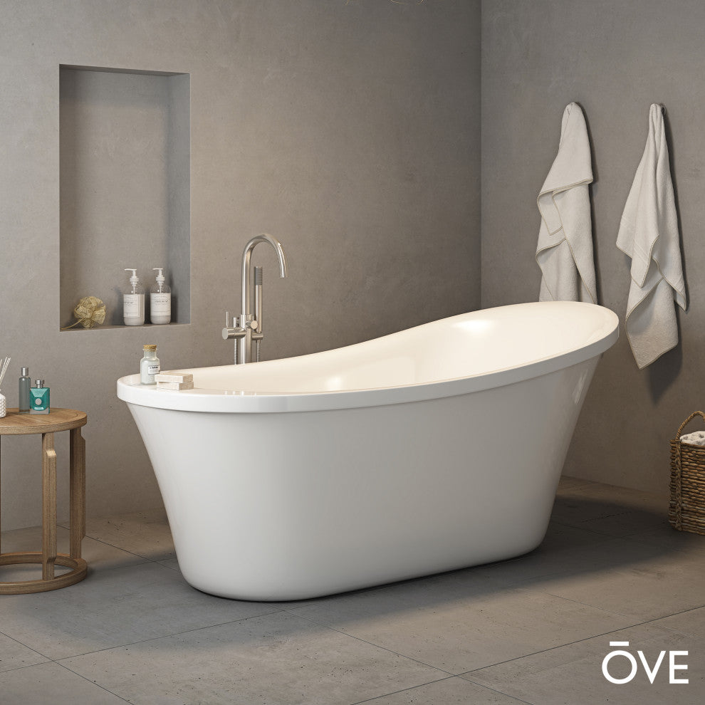 Ove Decors Rachel Freestanding 70" Bathtub Kit With Athena Faucet