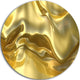 Golden Cloth Texture, Abstract Digital Art Disc Metal Wall Art, 11"