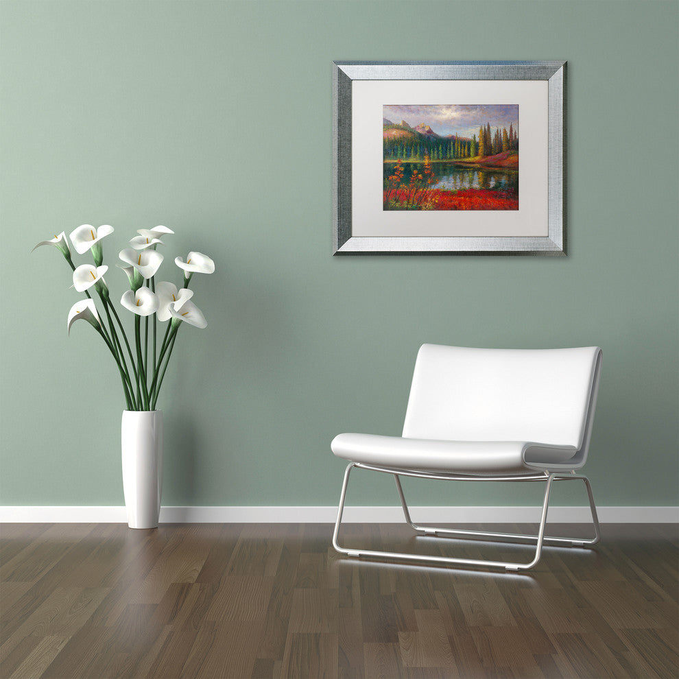 Daniel Moises 'Almost Winter' Matted Framed Art