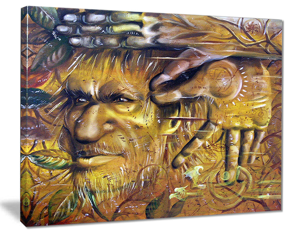 "Sylvan" Portrait Digital Art Canvas Print
