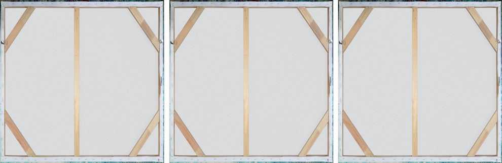 Tamed Sea Triptych, 36"x12"