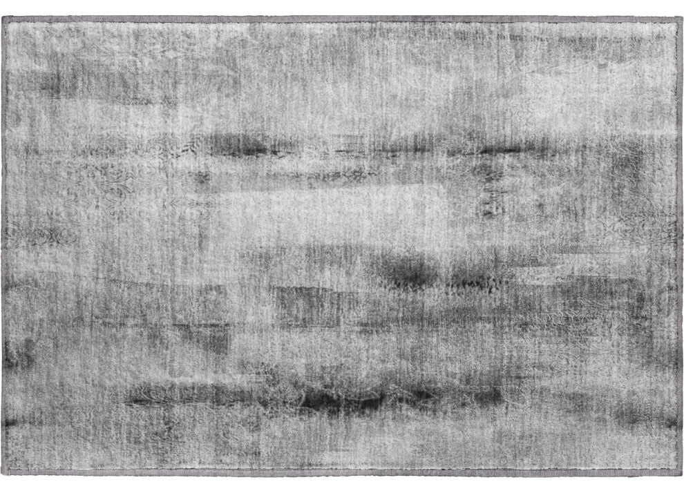 Premium Machine Washable Mayfield AMF537 Gray 1'8" x 2'6" Rug