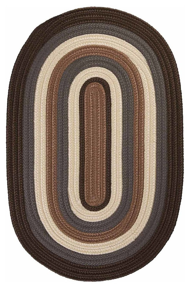 Colonial Mills Brooklyn BN19 Brownstone Indoor/Outdoor Area Rug, Round 12'x12'