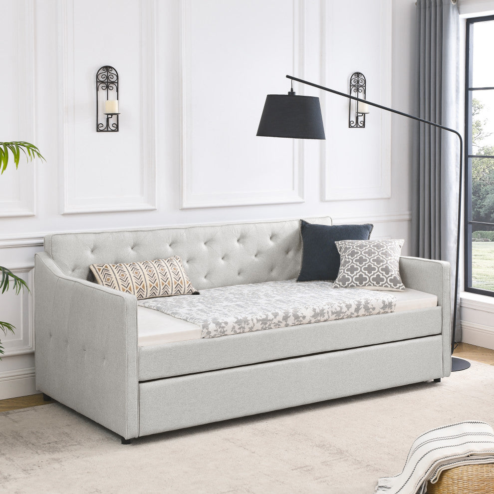 Gewnee Twin Size Daybed with Twin Size Trundle