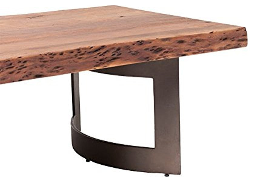Industrial Bent Coffee Table Smoked - Brown