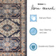 Ariana Floral Medallion Indoor Rug Blue 6'6"x9'4"