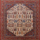 Ahgly Company Indoor Square Mid-Century Modern Area Rugs, 7' Square