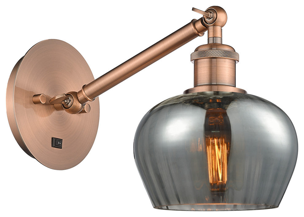 Innovations 317-1W-AC-G93 1-Light Sconce, Antique Copper